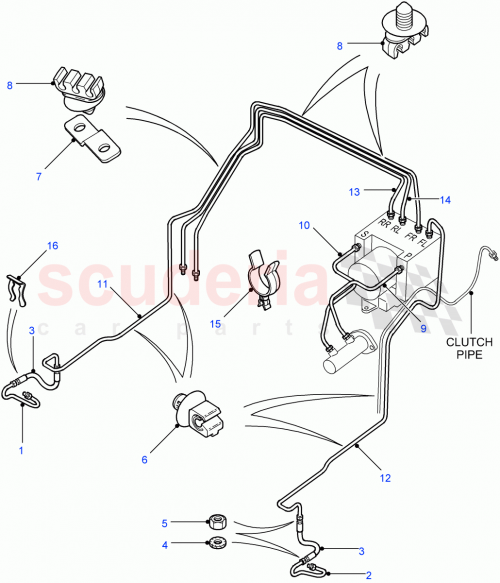 Part Diagram for Land Rover WF110001L
