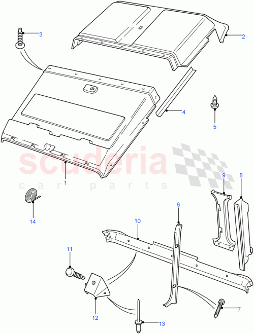 Part Diagram for Land Rover EDG500050LUH