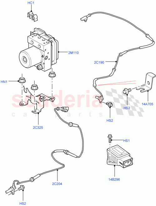 Part Diagram for Land Rover SYC101141