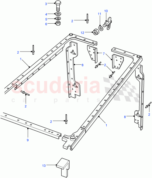 Part Diagram for Land Rover WA112081L