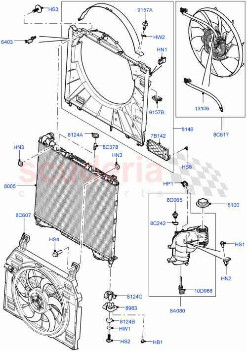 Part Diagram for Land Rover LR164912