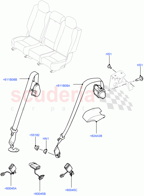 Part Diagram for Land Rover LR112805
