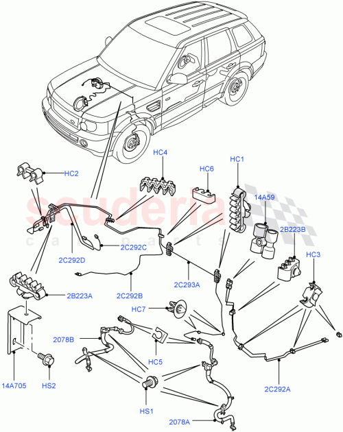 Part Diagram for Land Rover SGB001747