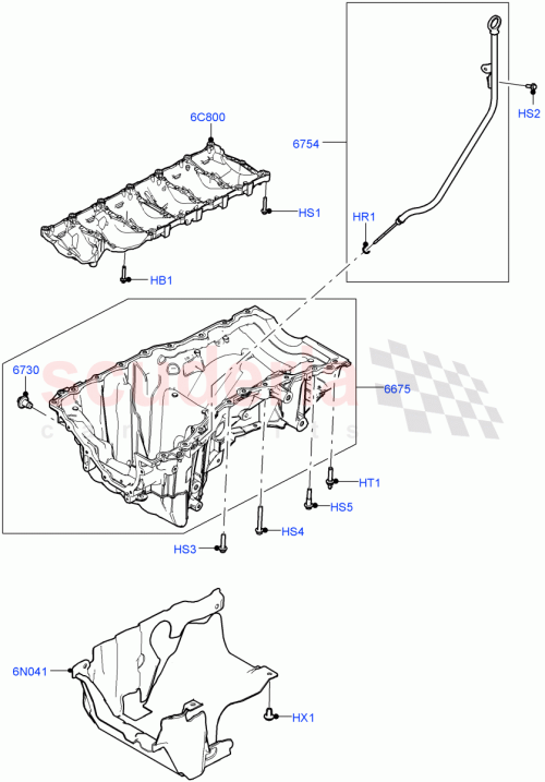 Part Diagram for Land Rover LR141424