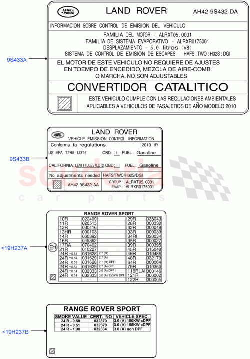 Part Diagram for Land Rover LR032322