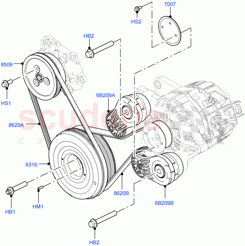 Part Diagram for Land Rover LR153418