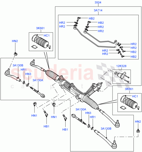Part Diagram for Land Rover QFW000010