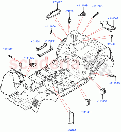 Part Diagram for Land Rover LR155593