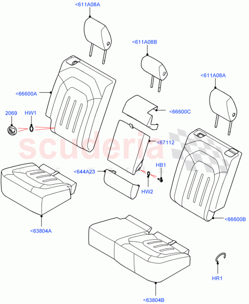 Part Diagram for Land Rover LR140430
