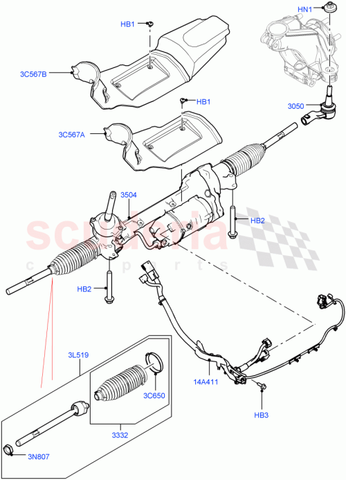 Part Diagram for Land Rover LR142582