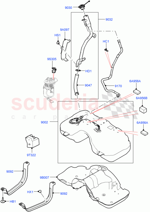 Part Diagram for Land Rover LR127485