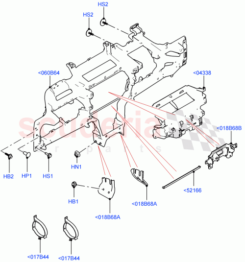 Part Diagram for Land Rover LR117784
