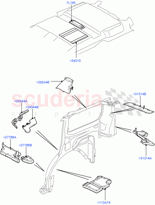 Part Diagram for Land Rover EUH000620