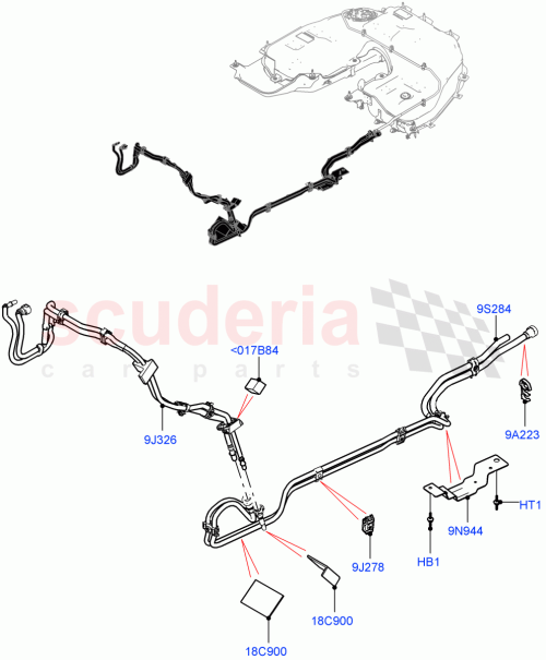 Part Diagram for Land Rover MTC7458