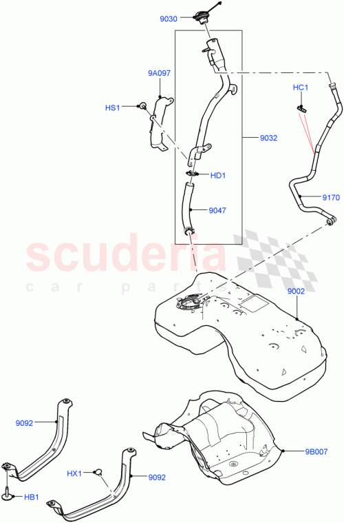 Part Diagram for Land Rover LR115796