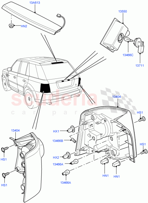 Part Diagram for Land Rover LR015290