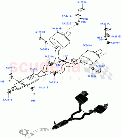 Part Diagram for Land Rover LR125187