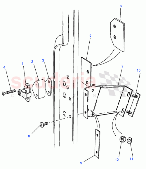 Part Diagram for Land Rover MUC7809