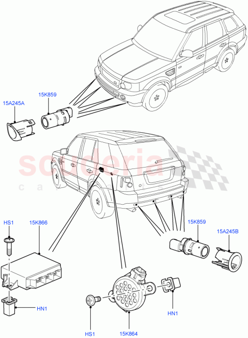 Part Diagram for Land Rover DA608044L