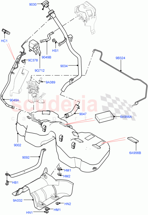 Part Diagram for Land Rover LR092900