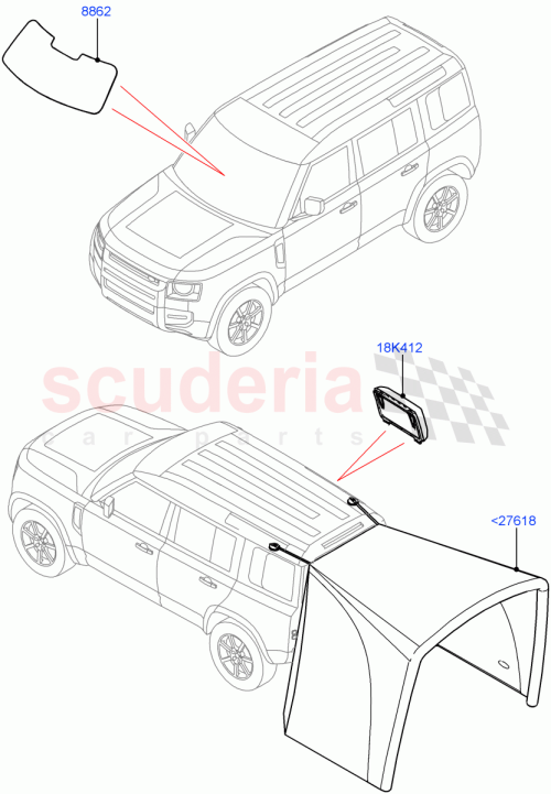 Part Diagram for Land Rover VPLEP0437