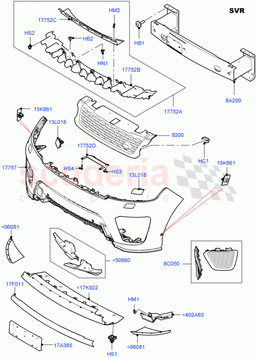 Part Diagram for Land Rover LR122962
