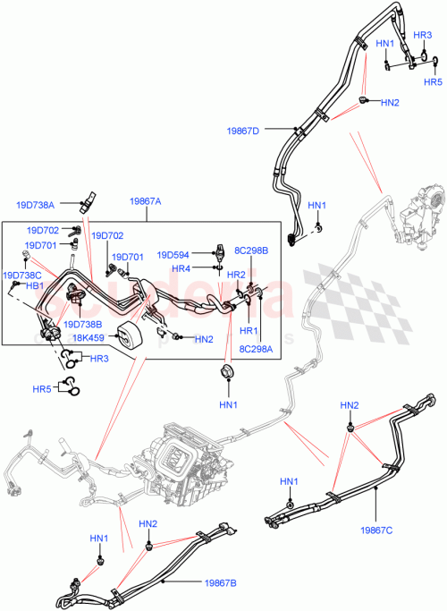 Part Diagram for Land Rover LR061485