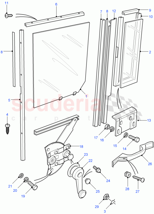 Part Diagram for Land Rover CVB500810