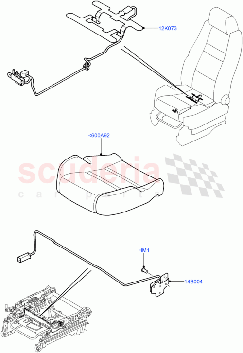 Part Diagram for Land Rover YDB500380
