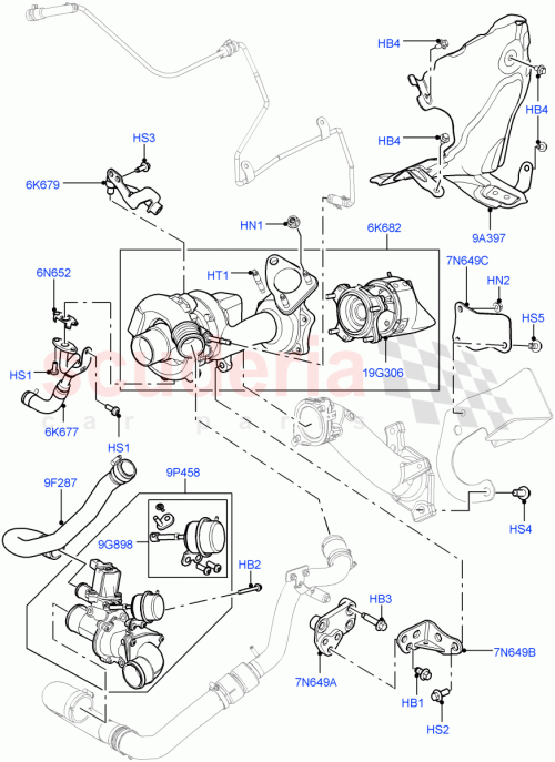 Part Diagram for Land Rover LR038320