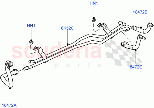 Part Diagram for Land Rover JHB501290