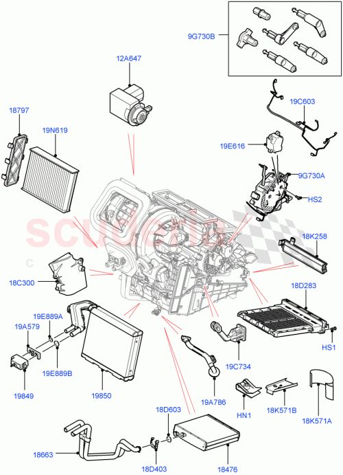 Part Diagram for Land Rover LR115694