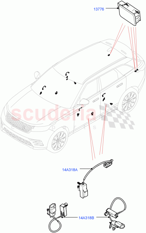 Part Diagram for Land Rover LR091662