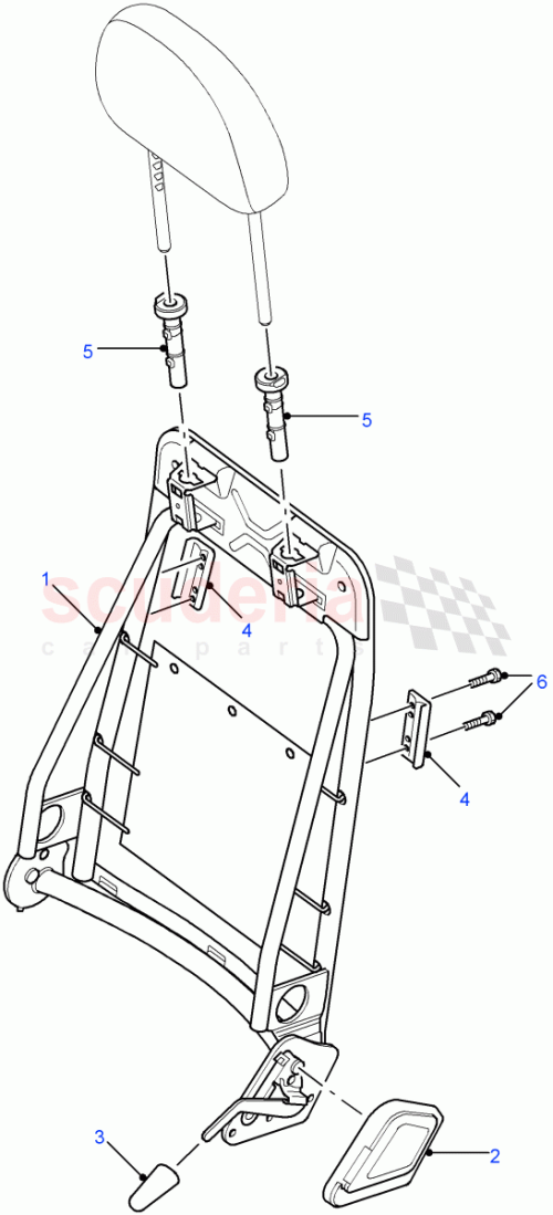 Part Diagram for Land Rover HFA501260