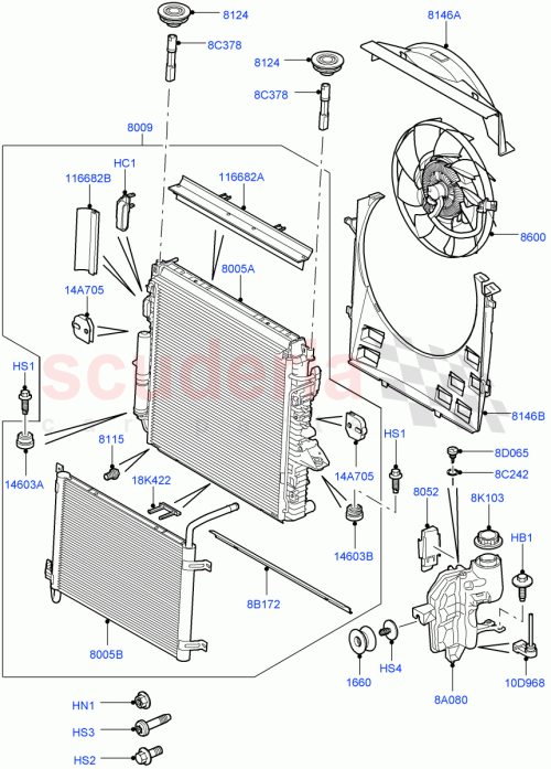 Part Diagram for Land Rover PCC500680