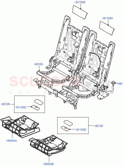 Part Diagram for Land Rover LR164938