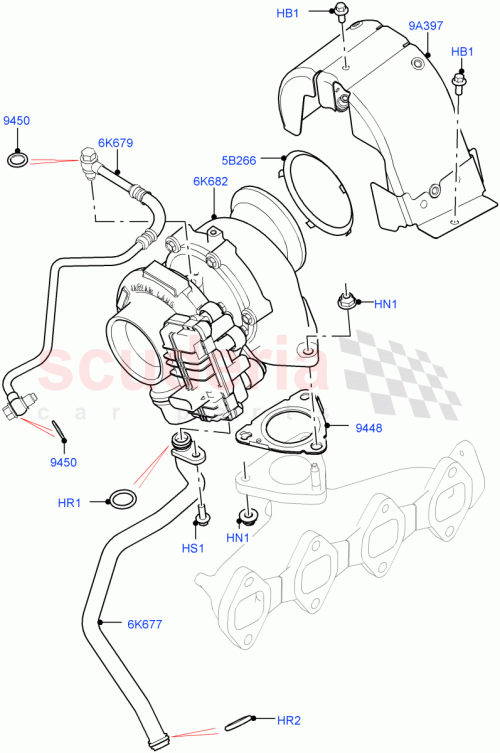 Part Diagram for Land Rover LR081617