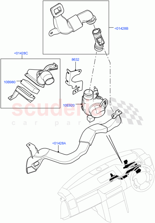 Part Diagram for Land Rover LR011910