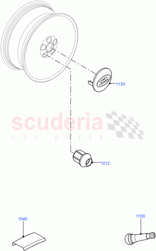 Part Diagram for Land Rover LR069202