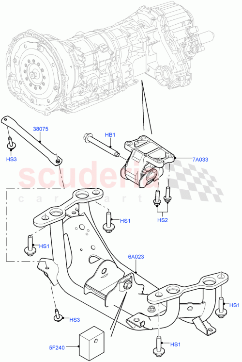 Part Diagram for Land Rover LR038130
