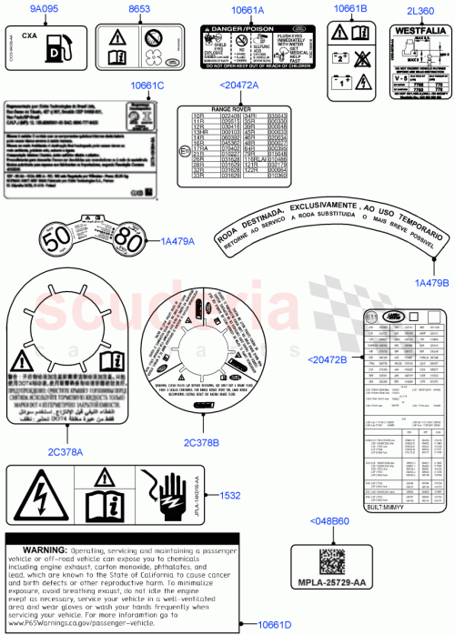 Part Diagram for Land Rover LR128374
