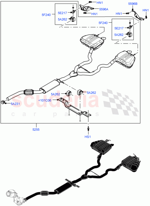 Part Diagram for Land Rover LR155856