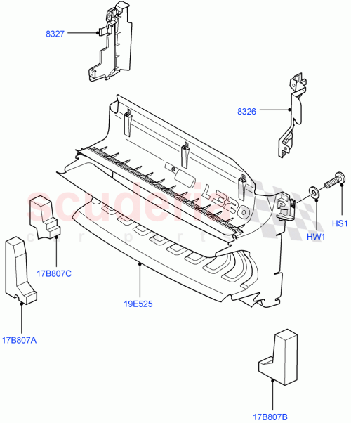 Part Diagram for Land Rover LR013543