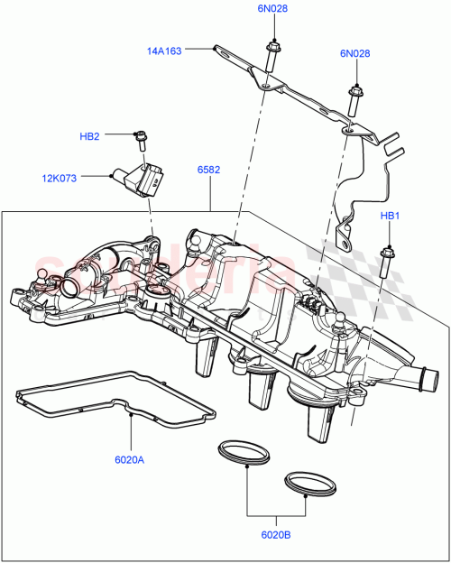 Part Diagram for Land Rover LR003461