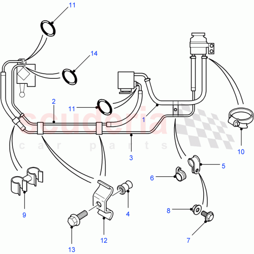 Part Diagram for Land Rover QEP501870