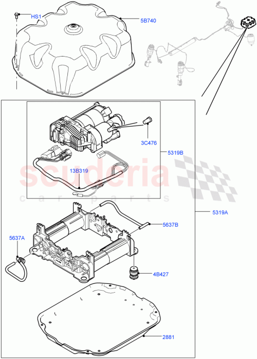 Part Diagram for Land Rover LR041777
