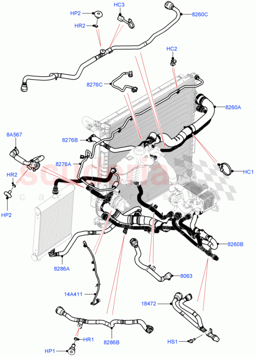 Part Diagram for Land Rover 104123478