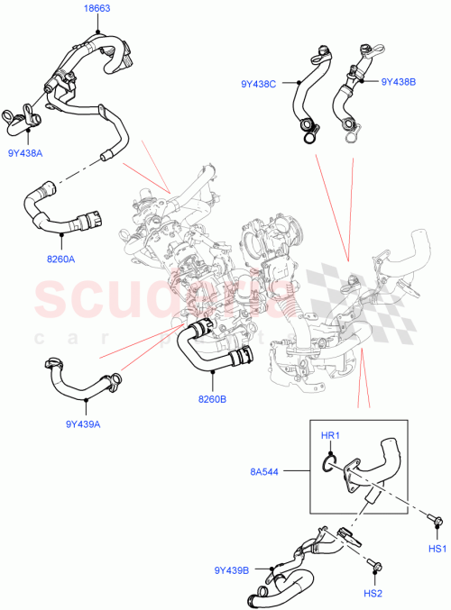 Part Diagram for Land Rover LR115256