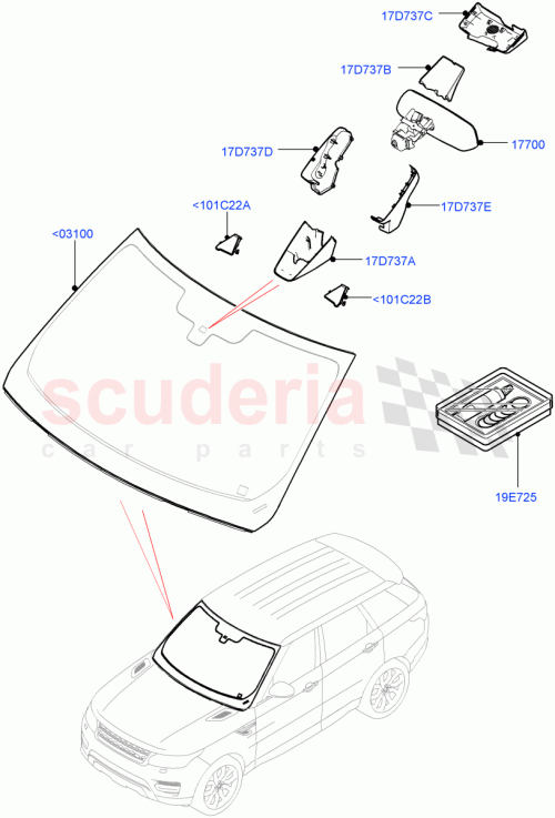Part Diagram for Land Rover LR045019