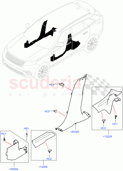 Part Diagram for Land Rover LR092162